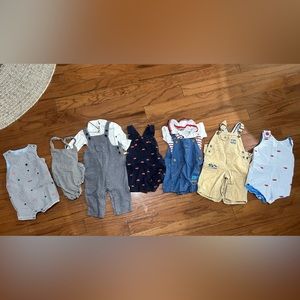 Set of baby boy rompers